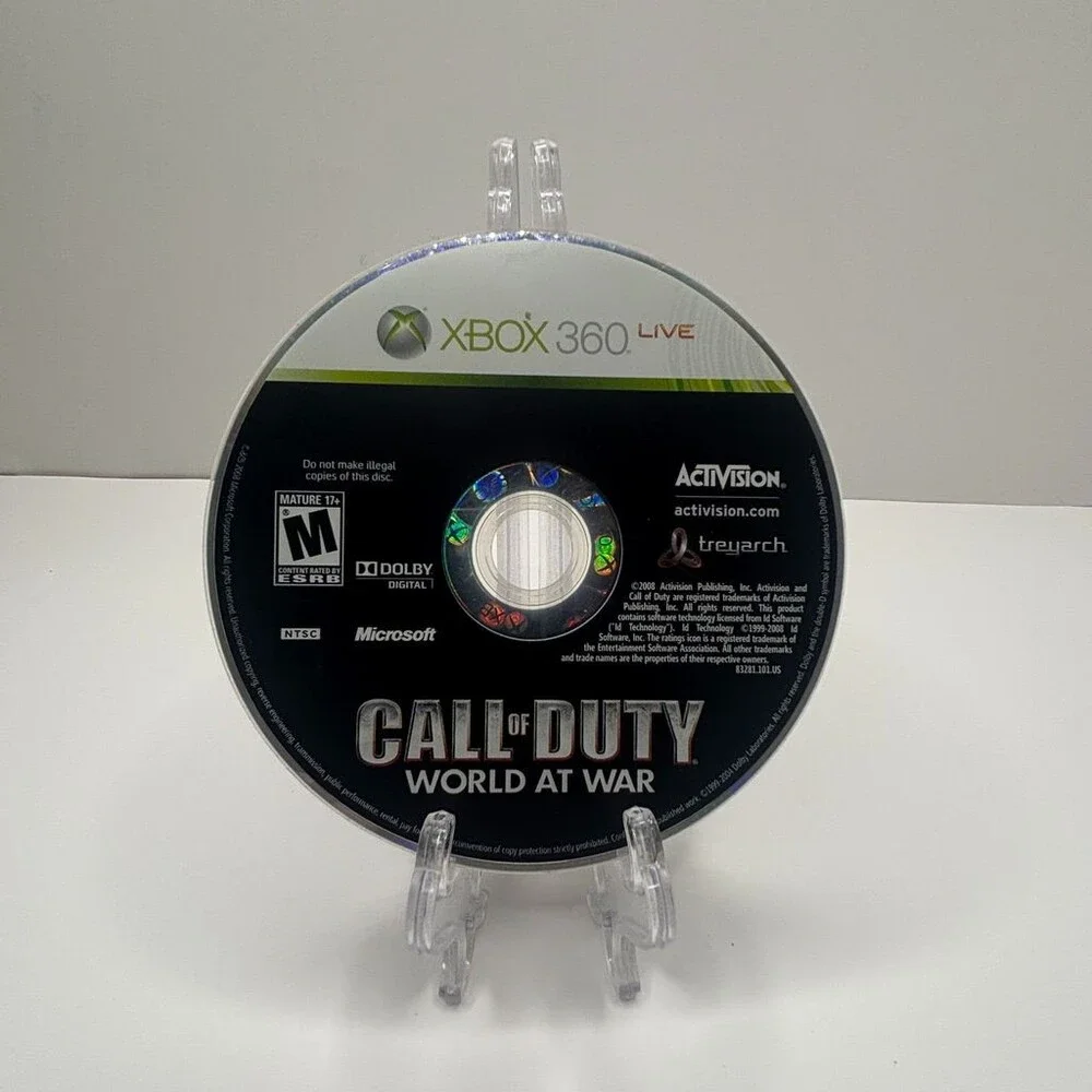 Call of Duty: World at War X360 (Microsoft Xbox 360, 2008) Disc Only